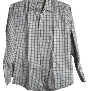 Nordstrom Men's Grid Pattern Shirt - Black and White